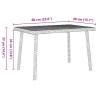 Garden Coffee Table Rectangular Grey 60x40x37 cm | HipoMarket