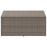 Garden Storage Box Grey 110x50x58 cm | Poly Rattan