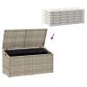 Garden Storage Box Light Grey 110x50x58 cm | Hipomarket