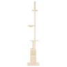 Cream Floor to Ceiling Cat Tree | 250.5-276.5 cm | Hipomarket