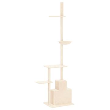 Cream Floor to Ceiling Cat Tree | 250.5-276.5 cm | Hipomarket