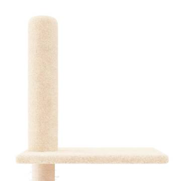 Cream Floor to Ceiling Cat Tree | 250.5-276.5 cm | Hipomarket