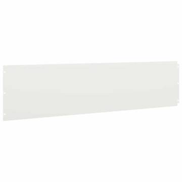 Lawn Edgings 10 pcs White Cold-rolled Steel 25x103 cm