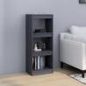 Grey Book Cabinet & Room Divider - Solid Pinewood 40x30 cm