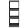 Grey Book Cabinet & Room Divider - Solid Pinewood 40x30 cm