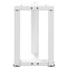 Coffee Table Legs T-Shaped 2 pcs White Steel | HipoMarket