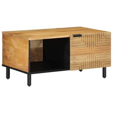 Brown Mango Wood Coffee Table - 80x50x40 cm | Hipomarket