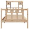 Bookcase Bed without Mattress 100x200 cm Solid Wood Pine | HipoMarket