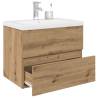  Sink Cabinet with Built-in Basin and Faucet Artisan Oak Colour artisan oak Size 60 x 38.5 x 45 cm Quantity in Package 1 Model with faucet & drain 