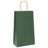 Paper Bags with Handles - Green Kraft | 50 pcs | Hipomarket