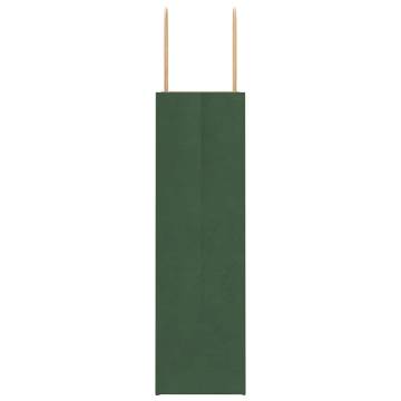 Paper Bags with Handles - Green Kraft | 50 pcs | Hipomarket