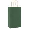 Paper Bags with Handles - Green Kraft | 50 pcs | Hipomarket