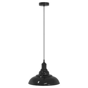 Adjustable Pendant Lamp E27 Gloss Black Ø 31 cm - Stylish Lighting