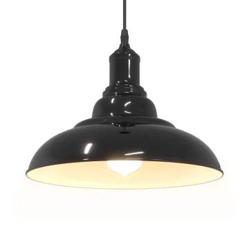 Adjustable Pendant Lamp E27 Gloss Black Ø 31 cm - Stylish Lighting