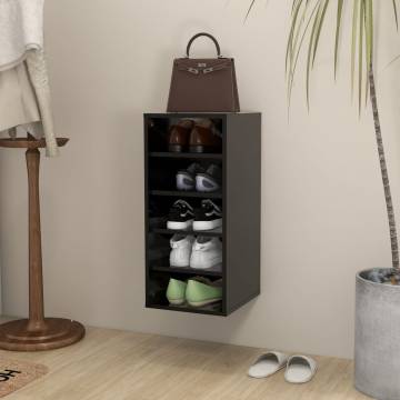 Shoe Cabinet Black 31.5x35x70 cm - Stylish Storage Solution