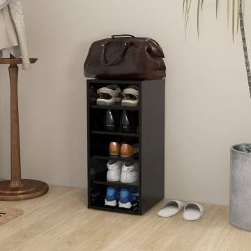 Shoe Cabinet Black 31.5x35x70 cm - Stylish Storage Solution