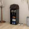 Shoe Cabinet Black 31.5x35x70 cm - Stylish Storage Solution