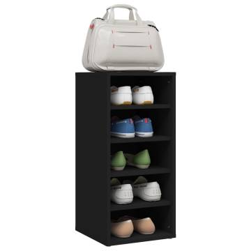 Shoe Cabinet Black 31.5x35x70 cm - Stylish Storage Solution