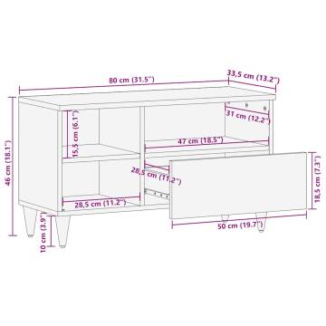 Solid Wood Mango TV Cabinet - Stylish & Sturdy | HipoMarket