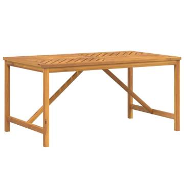 Garden Dining Table 150x90 cm - Solid Acacia Wood