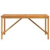 Garden Dining Table 150x90 cm - Solid Acacia Wood