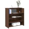  Reception Desk Brown Oak 100x50x103.5 cm Engineered Wood Colour brown oak Size 100 x 50 x 103.5 cm 