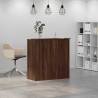 Reception Desk Brown Oak 100x50x103.5 cm - Durable & Stylish