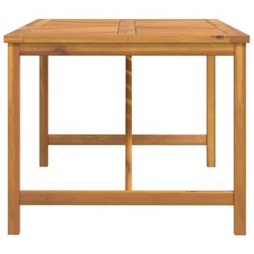 Garden Dining Table 150x90 cm - Solid Acacia Wood