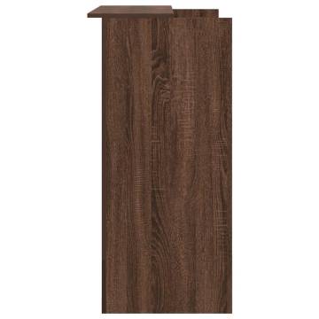 Reception Desk Brown Oak 100x50x103.5 cm - Durable & Stylish