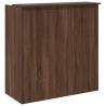 Reception Desk Brown Oak 100x50x103.5 cm - Durable & Stylish