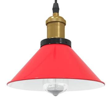 Adjustable Gloss Red Pendant Lamp | Vintage E27 | Hipo Market