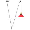 Adjustable Gloss Red Pendant Lamp | Vintage E27 | Hipo Market