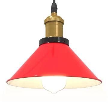 Adjustable Gloss Red Pendant Lamp | Vintage E27 | Hipo Market