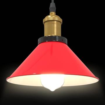 Adjustable Gloss Red Pendant Lamp | Vintage E27 | Hipo Market