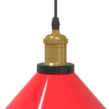 Adjustable Gloss Red Pendant Lamp | Vintage E27 | Hipo Market