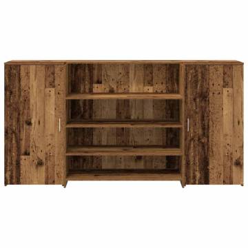 Reception Desk Old Wood 200x50 cm - Durable & Stylish