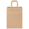 50 Brown Paper Bags with Handles | Eco-Friendly & Durable