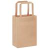 Brown Paper Bags with Handles - 50 Pcs | HipoMarket