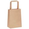 Brown Paper Bags with Handles - 50 Pcs | HipoMarket