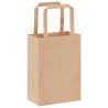 Brown Paper Bags with Handles - 50 Pcs | HipoMarket