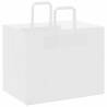 250 White Paper Bags with Handles - Eco-Friendly & Durable