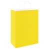 Yellow Paper Bags with Handles - 50 pcs | Eco-Friendly Packaging