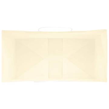 Yellow Paper Bags with Handles - 50 pcs | Eco-Friendly Packaging