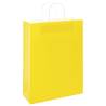 Eco-Friendly Yellow Paper Bags with Handles - 50 pcs