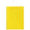 Eco-Friendly Yellow Paper Bags with Handles - 50 pcs