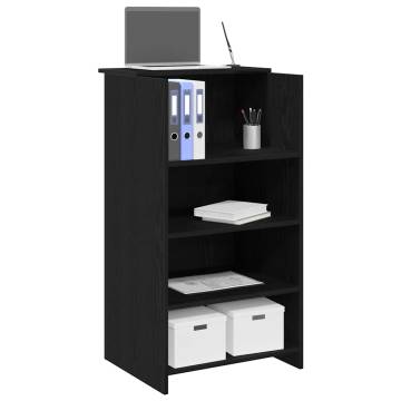 Reception Desk Black 55x50x103.5 cm - Durable & Stylish