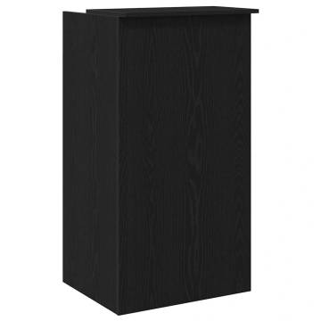 Reception Desk Black 55x50x103.5 cm - Durable & Stylish