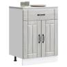  Kitchen Base Cabinet Lucca Grey Sonoma Engineered Wood Colour grey sonoma Quantity in Package 1 Model 1x bottom cabinet (2 doors 1 drawer) 60 cm Number of 