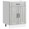 Kitchen Base Cabinet Lucca Grey Sonoma - Stylish Storage Solution