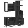 3 Piece Black Bathroom Furniture Set | Durable & Stylish